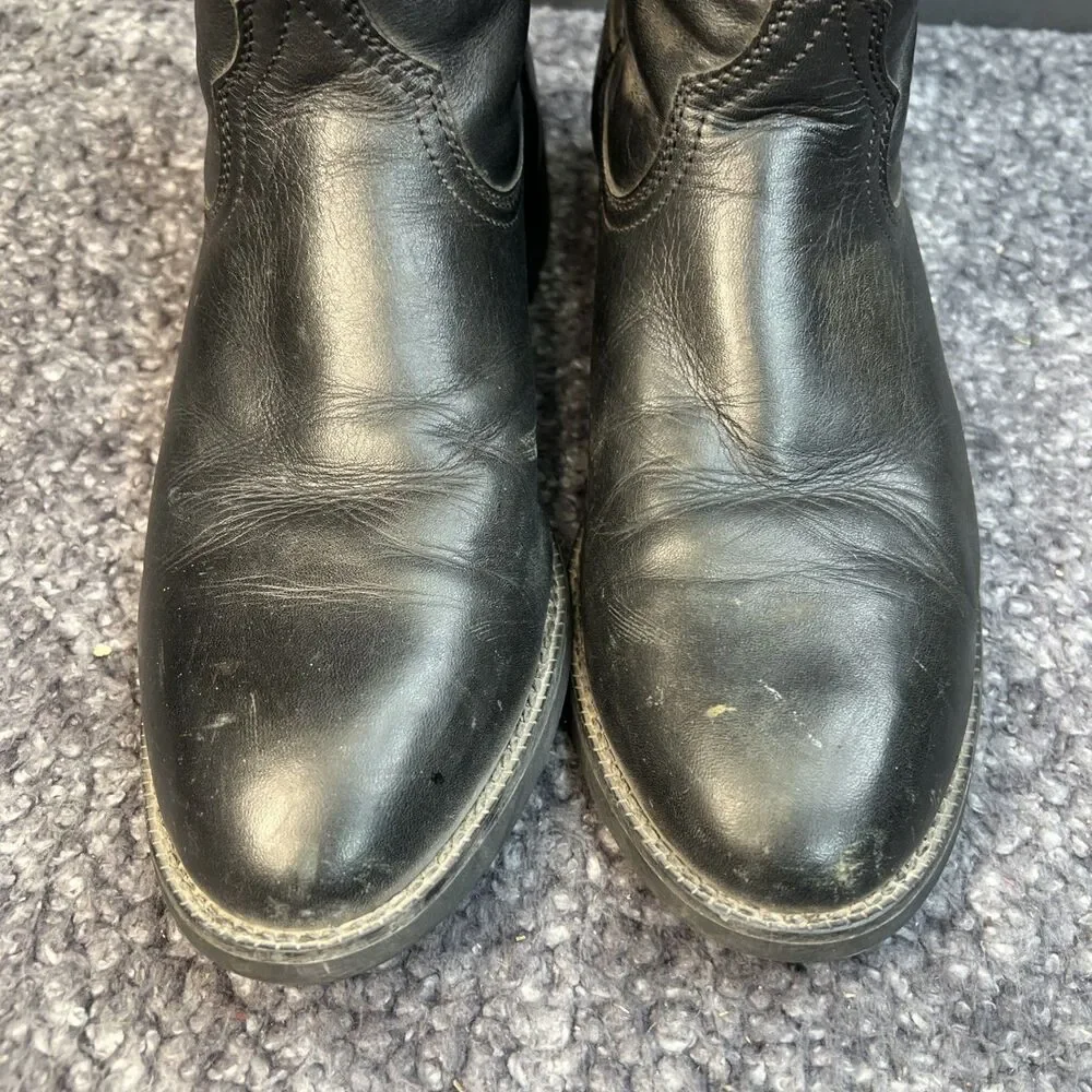 Ariat Boots Heritage 35501 Roper Western Cowboy Pull On Black Mens Size 10.5D